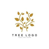 logotipo de árbol abstracto para bosque y naturaleza de parque. con una combinación de elementos de línea .vector para diseños de negocios, agricultura, conceptos ecológicos, vegetación y belleza natural. vector