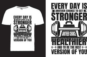 Fitness T-shirt Design vector