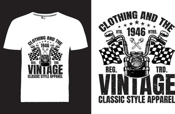 トップス vintage corporate logo design t-shirts Vintage T-shirt Design 21742213 Vector Art at Vecteezy