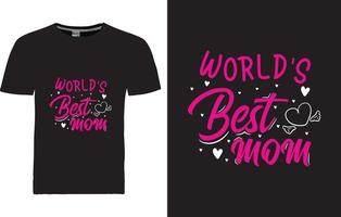 Mother Day T-shirt Design vector