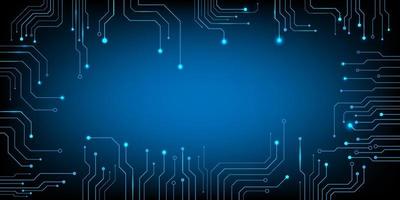 Computer chip Electronic circuit board vector for technology and finance concept and education for future