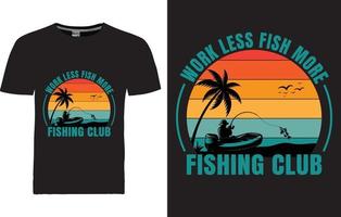 Fishing T-shirt Design vector