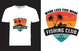 Fishing T-shirt Design vector