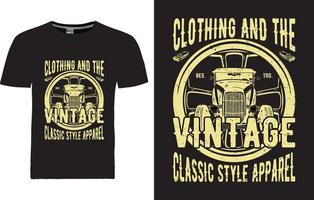 diseño de camiseta vintage vector