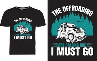 Off-roading T-shirt Design vector