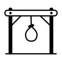 Trendy Gallows Concepts vector