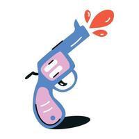 Trendy Water Gun vector