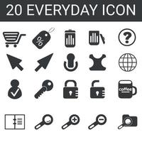 collection of frequently used essential icons. Suitable for design elements of Design . Essential icon set in Free Vector