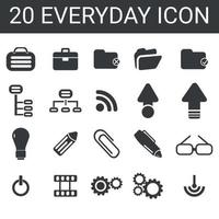 collection of frequently used essential icons. Suitable for design elements of Design . Essential icon set in Free Vector