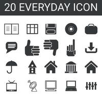 collection of frequently used essential icons. Suitable for design elements of Design . Essential icon set in Free Vector