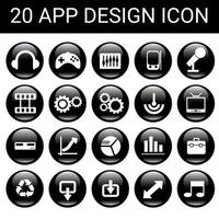 collection of frequently used essential icons. Suitable for design elements of Design . Essential icon set in Free Vector