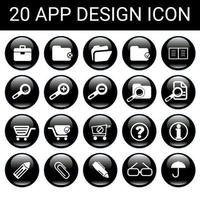 collection of frequently used essential icons. Suitable for design elements of Design . Essential icon set in Free Vector