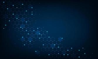 Abstract background consisting of set of hexagonal cells. Modern innovation communication technology business background. Background illustration vector. vector