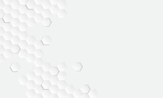 White grey geometric hexagon abstract texture soft light wallpaper modern. Vector design.