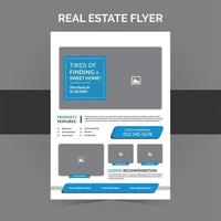 Real Estate Flyer Template. A4 Size with Bleed. Fully Editable. CMYK Print Ready Template. vector