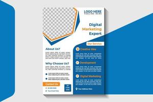 Professional Business Digital Marketing Expert Flyer Design vector