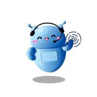 Chat conversation robot. Artificial intelligence technology. Online communication and interaction. AI chat bot support. Virtual assistant in your device vector