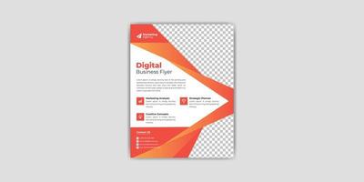 Corporate business flyer template design for marketing, business proposal, and promotion vector