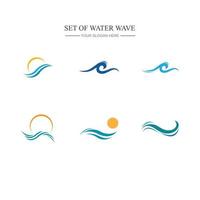 water wave logo vector