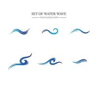 water wave logo vector