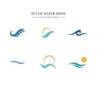 water wave logo vector