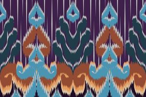 Ethnic fabric pattern Designed from geometric shapes Ethnic Asian style fabric pattern Used for home decoration, carpet work, indoor and outdoor use. vector