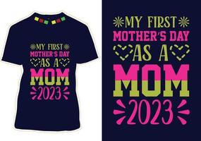 Happy Mothers Day T-shirt Design vector