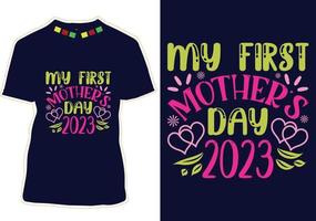 Happy Mothers Day T-shirt Design vector