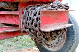 Chain hook for draging broken vehicle or anything. photo