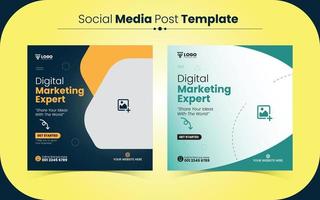 Social Media Post Design Pro Vector