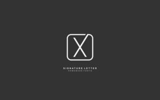 X Letter logo design inspiration. Vector alphabet template design for brand.