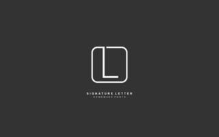 L Letter logo design inspiration. Vector alphabet template design for brand.