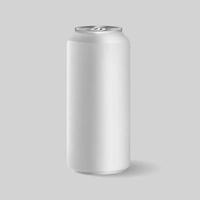 Realistic Aluminum Can Beverage Vector Mockup