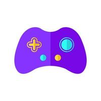púrpura moderno juego de azar controlador vector logo icono