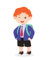 character student in school uniform png