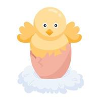 Trendy Egg Hatch vector