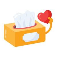 Trendy Tissue Box vector