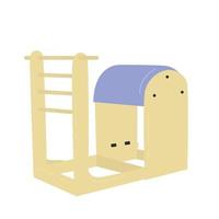 The Barrel Ladder is a Pilates trainer. Vector illustration