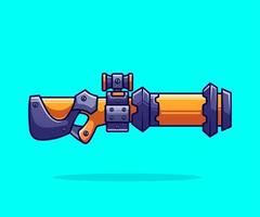 Futuristic blaster game. Space alien laser, space blaster, guns and rifles for kids playing vector illustration.