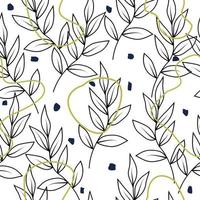 leaves seamless pattern, for fabric, wrapping, poster vector