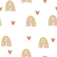 cute rainbow seamless pattern, pattern kids, fabric, textile print and wrapping vector