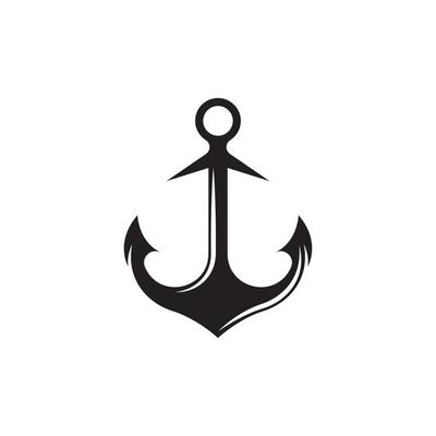 Anchor logo icon boat ship marine navy 21744215 Vector Art at Vecteezy
