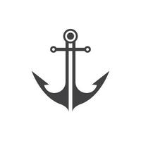 Anchor logo icon boat ship marine navy vector