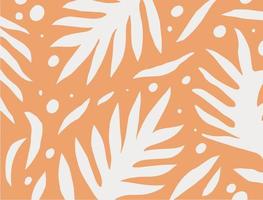 Hand drawn abstract background. Leaves pattern texture for textile or many other template. vector