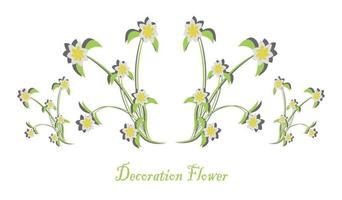 beautiful floral decoration vector design