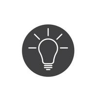 light bulb icon vector element design template