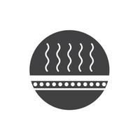 hot surface icon vector element design template