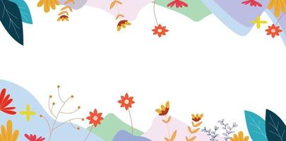 Abstract background vector illustration of spring season