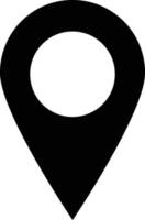 map pointer icon vector . destination icon . location sign