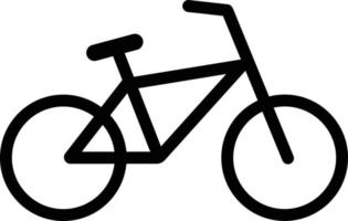 bicicleta icono aislado en blanco antecedentes . bicicleta icono vector